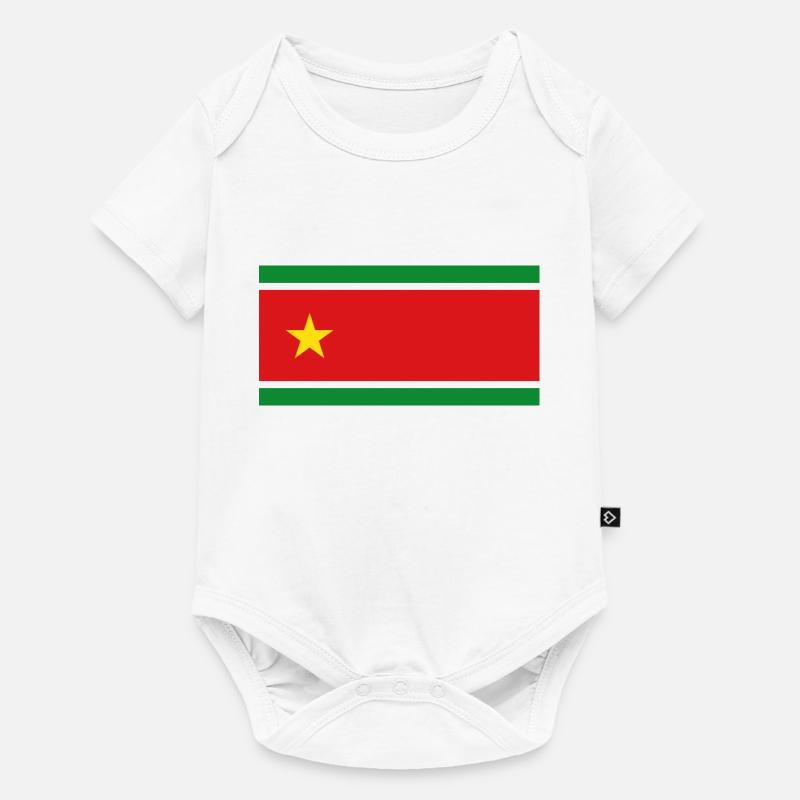 Drapeau Guadeloupe - Body à manches courtes Premium Bébé - blanc
