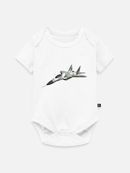 Mig29 - Baby Premium Kurzarmbody - Weiß