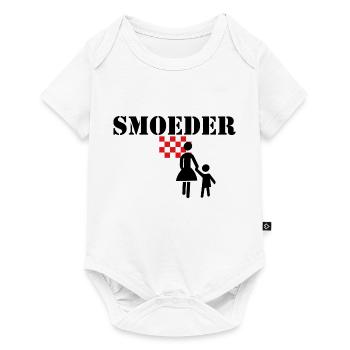 smoeder, Ons moeder, brabant print - Baby Premium short-sleeve bodysuit - white - Front