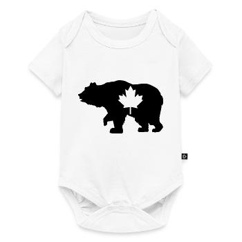 Canada drapeau cadeau canadien - Body à manches courtes Premium Bébé - blanc - Devant