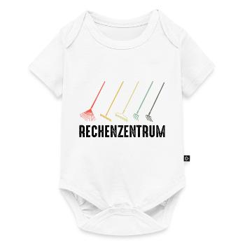 Rechenzentrum lustig Gartenarbeit lustig IT - Baby Premium Kurzarmbody - Weiß - Vorne