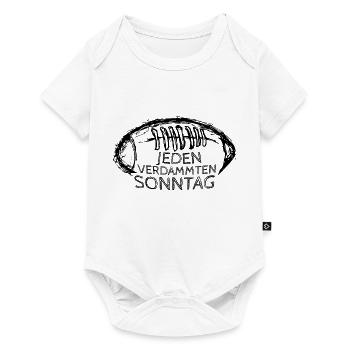 Jeden verdammten sonntag American Football Spieler - Baby Premium Kurzarmbody - Weiß - Vorne
