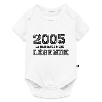 2005 la naissance d'une légende - Body à manches courtes Premium Bébé - blanc - Devant