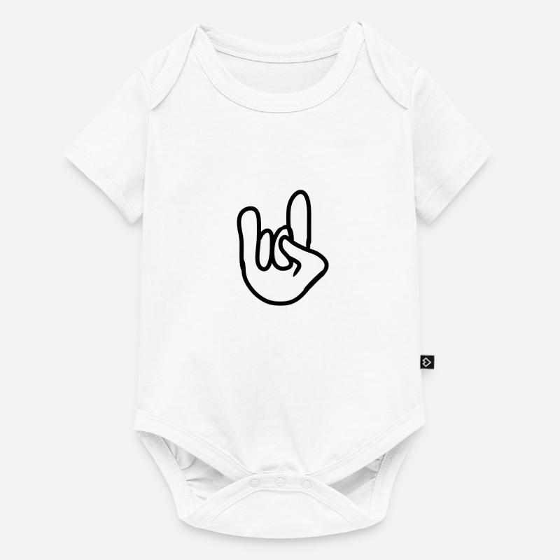 Cornes à la main - Body à manches courtes Premium Bébé - blanc