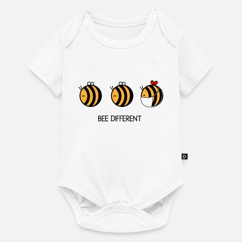 Bee Different idée de miel - Body à manches courtes Premium Bébé - blanc