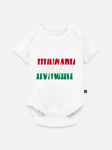 Hungary - Baby Premium Kurzarmbody - Weiß