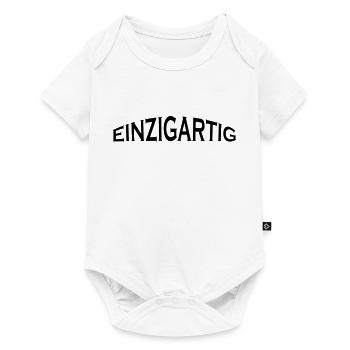 einzigartig - Baby Premium Kurzarmbody - Weiß - Vorne