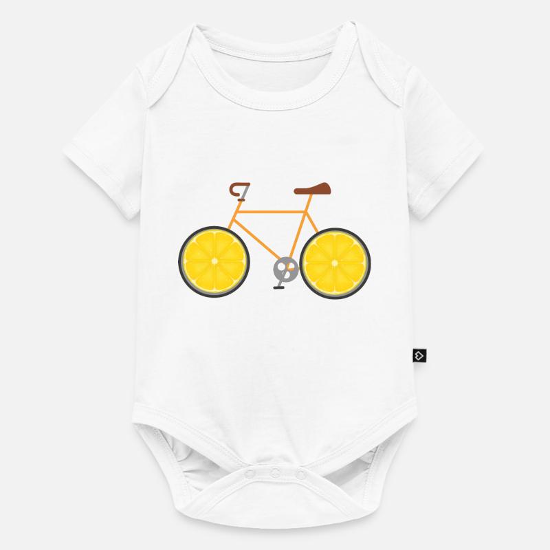 Citron vélo - Body à manches courtes Premium Bébé - blanc