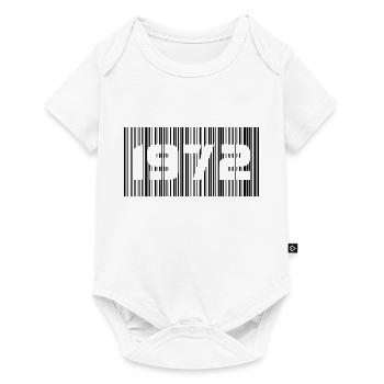 Année de naissance Anniversaire Born In 1972 - Made in 1972 - Body à manches courtes Premium Bébé - blanc - Devant