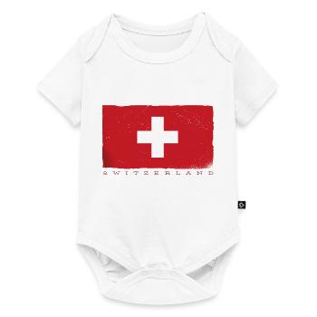 Switzerland Cross Swiss Flag Schwiiz Decoration - Baby Premium short-sleeve bodysuit - white - Front