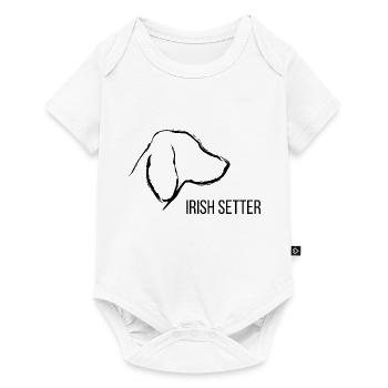 Irish Setter Silhouette Jagen - Baby Premium Kurzarmbody - Weiß - Vorne
