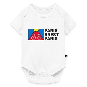 Paris Brest Paris - Vélo cyclisme course cycliste - Body à manches courtes Premium Bébé - blanc - Devant