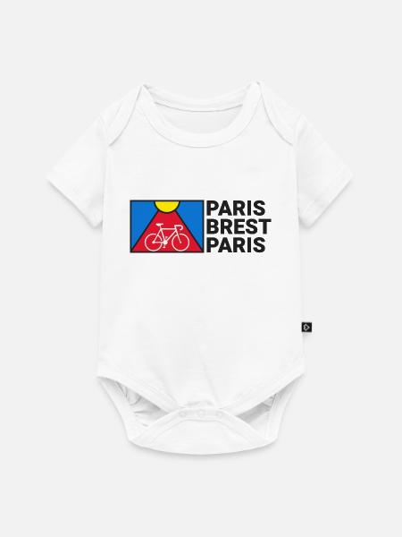 Paris Brest Paris - Vélo cyclisme course cycliste - Body à manches courtes Premium Bébé - blanc