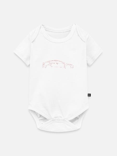 Elektrisch - E Auto - M3 - Baby Premium Kurzarmbody - Weiß