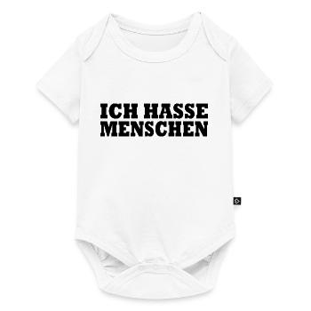 Ich hasse menschen - Baby Premium Kurzarmbody - Weiß - Vorne