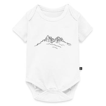 Sciliar, Dolomites, Alps, Mountains, Mountains, South Tyrol - Baby Premium short-sleeve bodysuit - white - Front