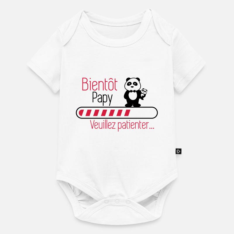 Bientôt papy - Futur Papi - Body à manches courtes Premium Bébé - blanc