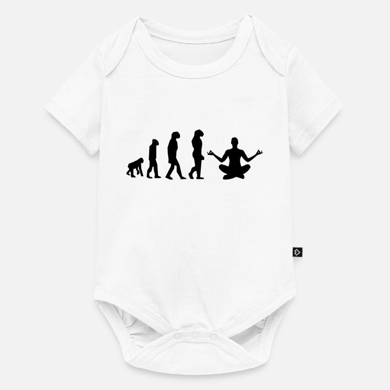 Yoga Evolution - Baby Premium Kurzarmbody - Weiß