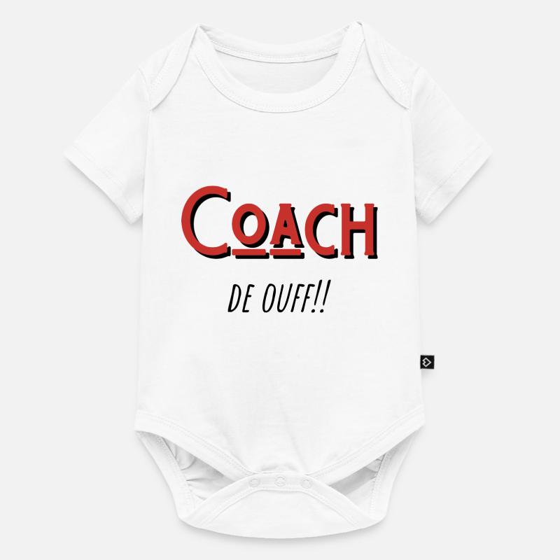 coach de ouf idée cadeau - Body à manches courtes Premium Bébé - blanc