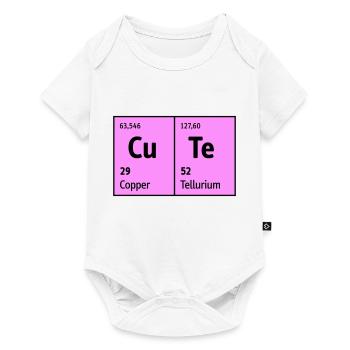 Periodic table of the elements CuTe cute cute nice - Baby Premium short-sleeve bodysuit - white - Front