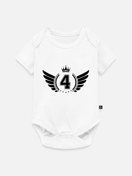 Wappen 4 - Baby Premium Kurzarmbody - Weiß