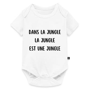 dans la jungle la jungle est une jungle - Body à manches courtes Premium Bébé - blanc - Devant