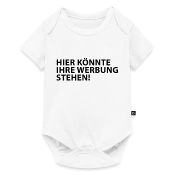 Hier könnte Ihre Werbung Stehen! - Baby Premium Kurzarmbody - Weiß - Vorne