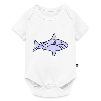 Fish Shark Predator Predator Water Graffiti Ocean - Baby Premium short-sleeve bodysuit - white - Front