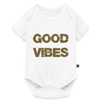Good Mood Girls Été 2022 Bonnes Vibrations - Body à manches courtes Premium Bébé - blanc - Devant