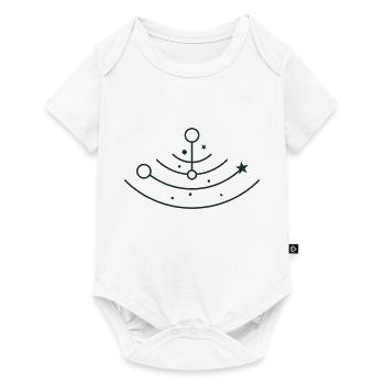 BOHO stars and moons in half circle orbits - Baby Premium short-sleeve bodysuit - white - Front