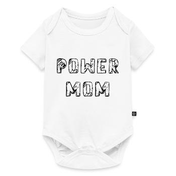 power maman maman maman maman enfants parents police - Body à manches courtes Premium Bébé - blanc - Devant