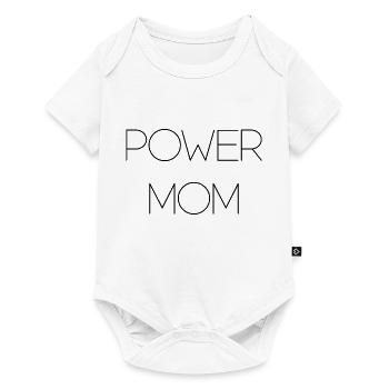 power maman maman maman maman enfants parents police - Body à manches courtes Premium Bébé - blanc - Devant
