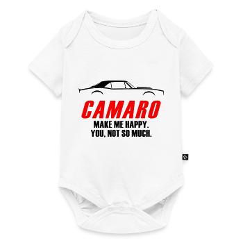 CAMARO ME RENDS HEUREUX, TU N’AS PAS TELLEMENT - Body à manches courtes Premium Bébé - blanc - Devant