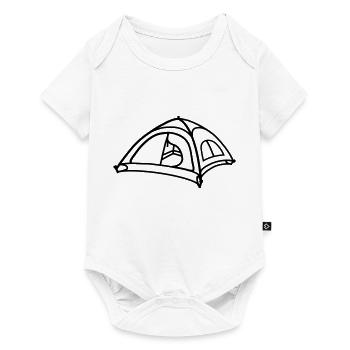Tente Design Cool Camping - Body à manches courtes Premium Bébé - blanc - Devant