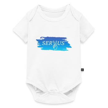 Servus Bayern - Baby Premium Kurzarmbody - Weiß - Vorne