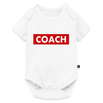 Coach - Baby Premium short-sleeve bodysuit - white - Front