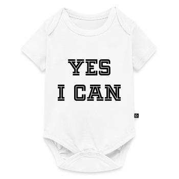 YES I CAN - Baby Premium short-sleeve bodysuit - white - Front