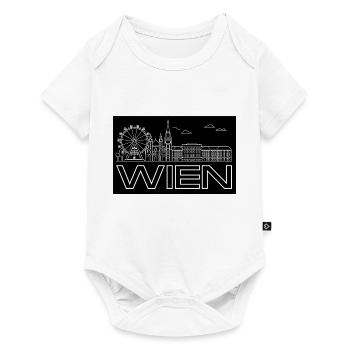 Vienne - avec skyline - Body à manches courtes Premium Bébé - blanc - Devant