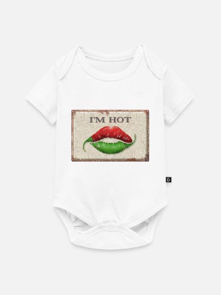 I'm Hot - Baby Premium Kurzarmbody - Weiß