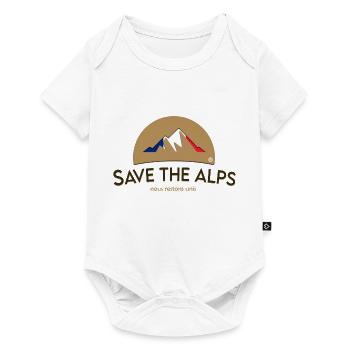 Save The Alps France - Baby Premium short-sleeve bodysuit - white - Front