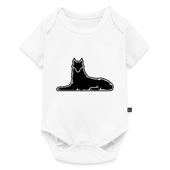 Loup solitaire - Body à manches courtes Premium Bébé - blanc - Devant