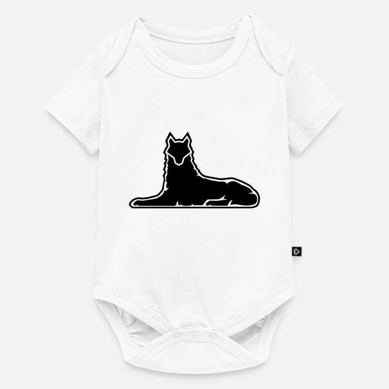 Loup solitaire - Body à manches courtes Premium Bébé - blanc