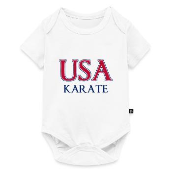 USA Karate - National Colors - United States - Baby Premium short-sleeve bodysuit - white - Front