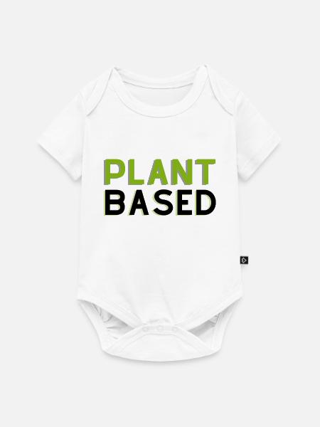 Pflanzlich - Baby Premium Kurzarmbody - Weiß