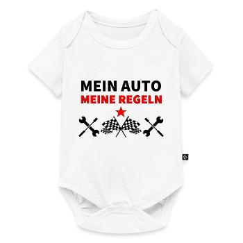 Auto - Baby Premium Kurzarmbody - Weiß - Vorne