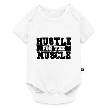 BOUSCULADE POUR LE MUSCLE - Body à manches courtes Premium Bébé - blanc - Devant