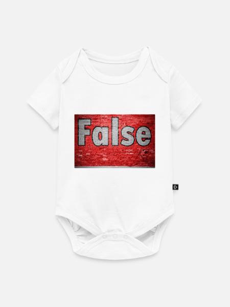 False Ziegelsteinmauer Graffiti - Baby Premium Kurzarmbody - Weiß