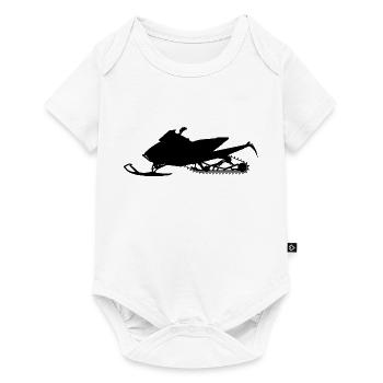 Schneemobil Motorschlitten Snowmobile snowmachine - Baby Premium short-sleeve bodysuit - white - Front