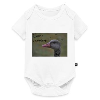 Goose confused - funny saying - Baby Premium short-sleeve bodysuit - white - Front