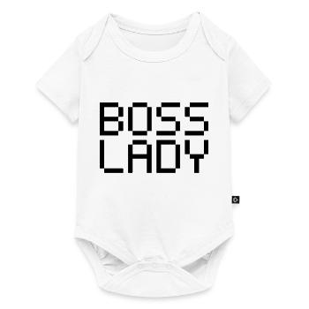 Dame patronne - Body à manches courtes Premium Bébé - blanc - Devant
